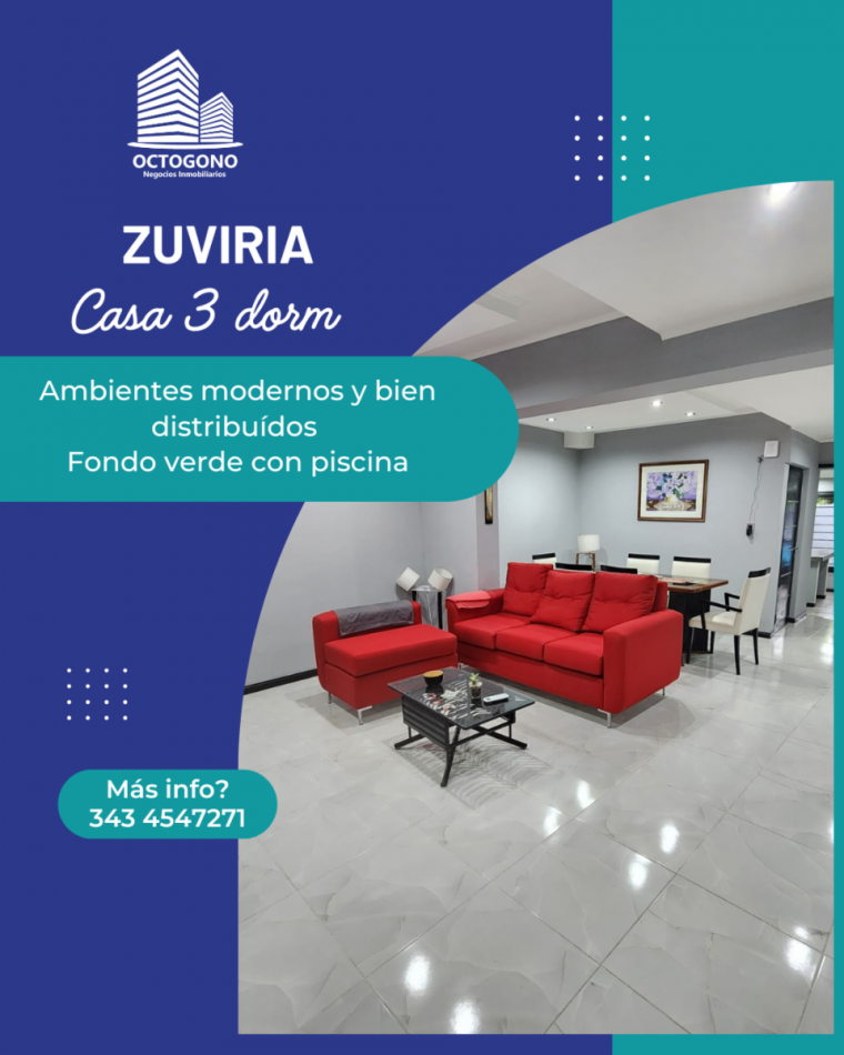 EXCELENTE PROPIEDAD CON PISCINA