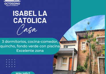 CASA DE 3 DORMITORIOS EN UNA DE LAS ZONAS MAS BUSCADAS DE LA CIUDAD